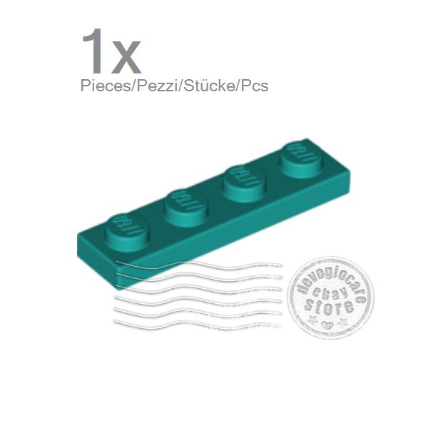 - Platte 1x4 Used LEGO® 3710-10 Lightbluishgray Hellgra Plates 50Stk 