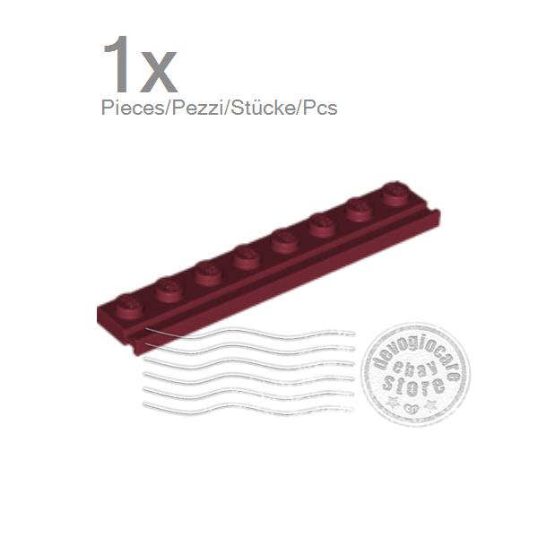 LEGO 4510 Piastra con binario porta 1x8, colore a scelta - Foto 5 di 10