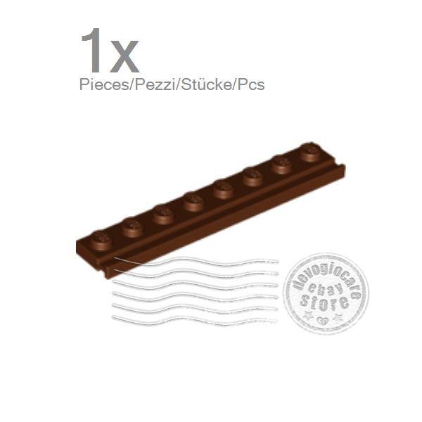 LEGO 4510 Piastra con binario porta 1x8, colore a scelta - Foto 7 di 10