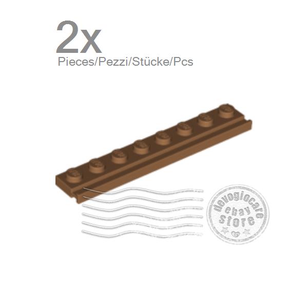 LEGO 4510 Piastra con binario porta 1x8, colore a scelta - Foto 9 di 10