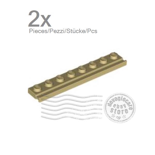 LEGO 4510 Piastra con binario porta 1x8, colore a scelta - Foto 8 di 10