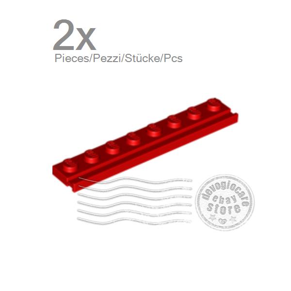 LEGO 4510 Piastra con binario porta 1x8, colore a scelta - Foto 6 di 10